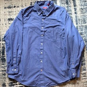 Blue, Long-sleeve button up shirt